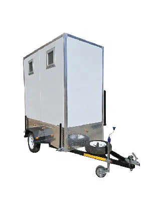 VIP Trailer Toilet 2-door angle